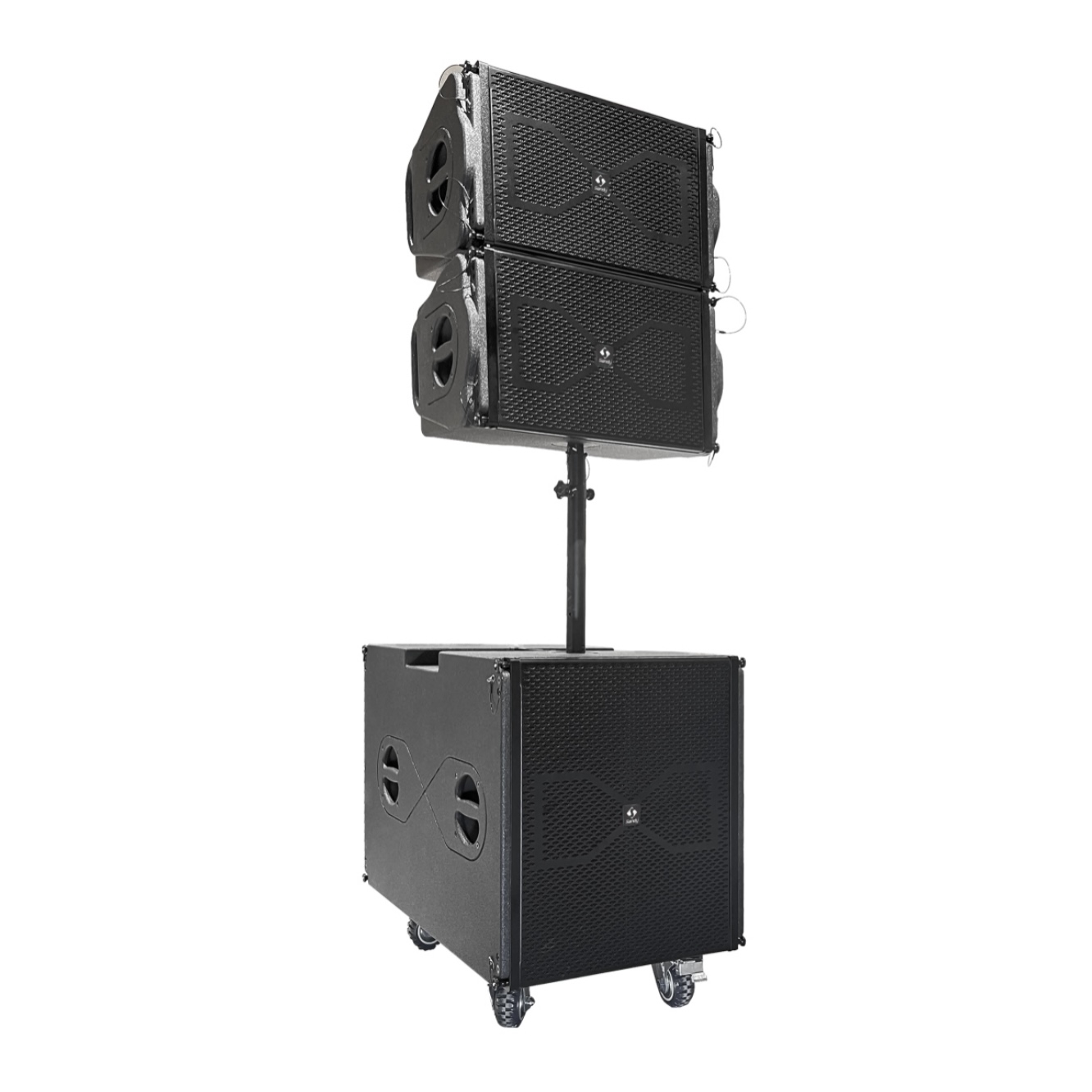Sandy MX2.1 K6 active 12 inch line array speaker system for wholesale professional audio, DJ sound, touring, rental, and commercial installation