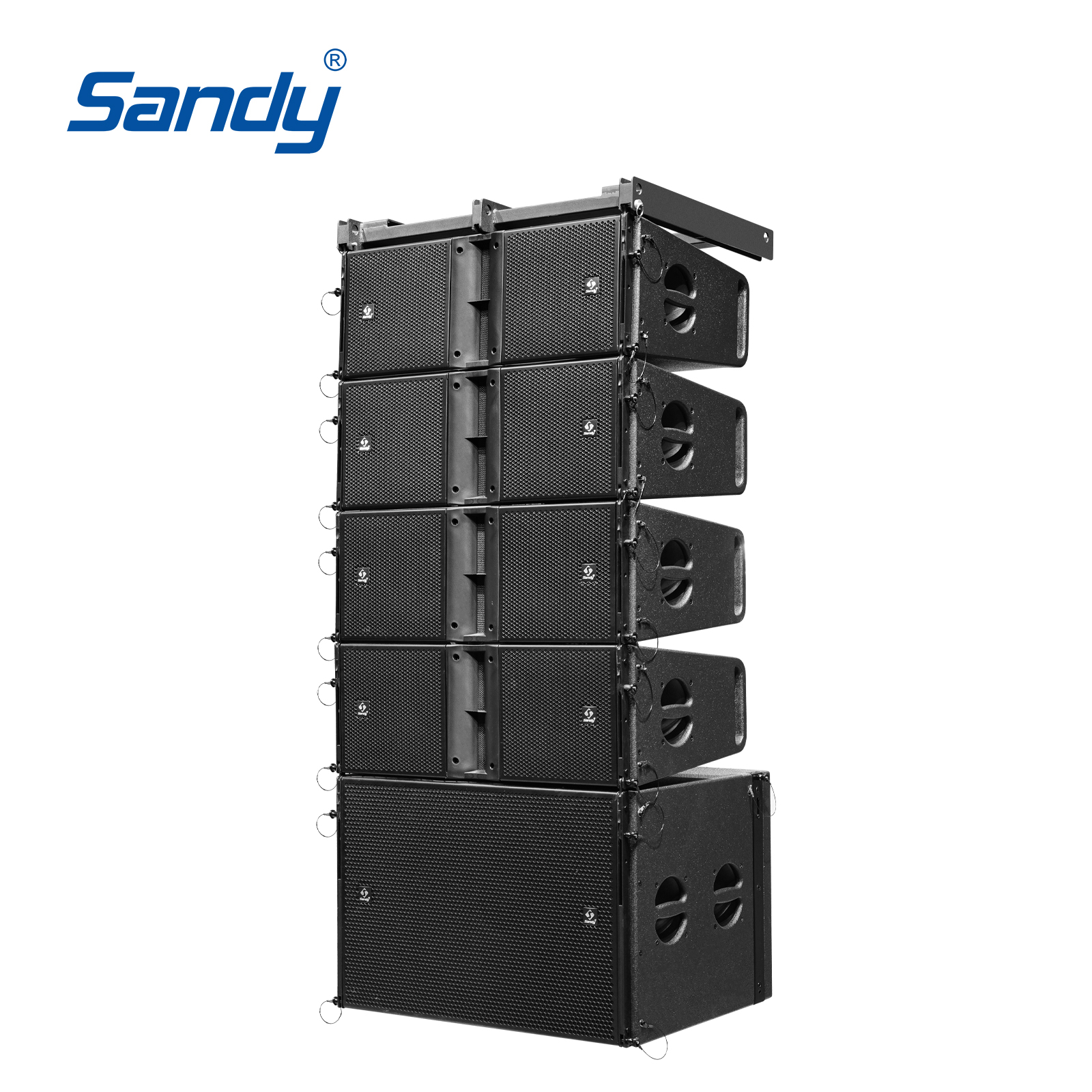 Sandy J10M dual 10 inch waterproof line array speaker for outdoor stage professional PA system