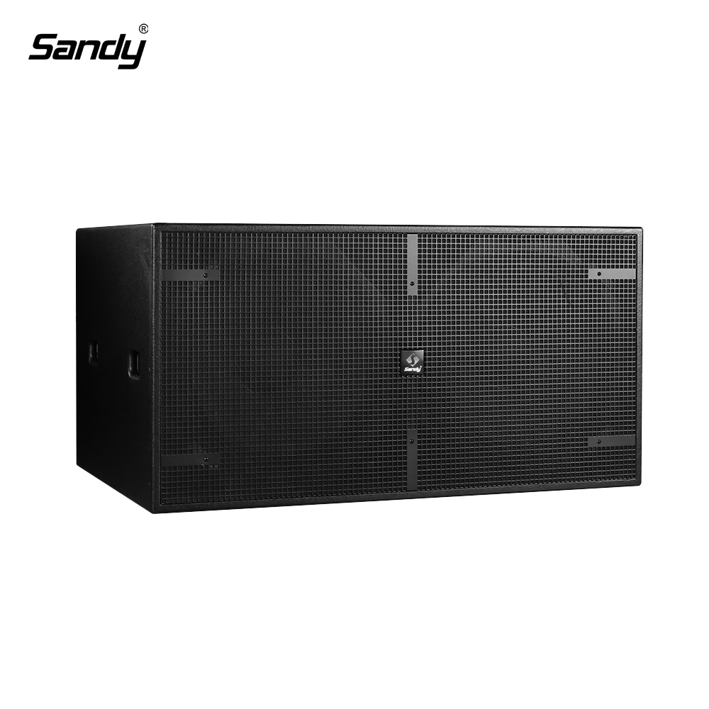 SANDY B218S dual 18 inch professional subwoofer 1200W passive stage bass speaker in birch plywood wood cabinet for club, DJ, live sound, and wholesale audio system applications