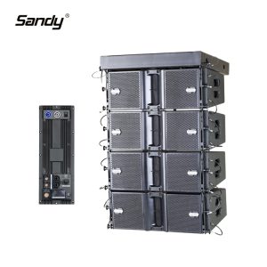 Sandy J6M waterproof dual 6 inch passive line array speaker for outdoor stage and professional audio installation