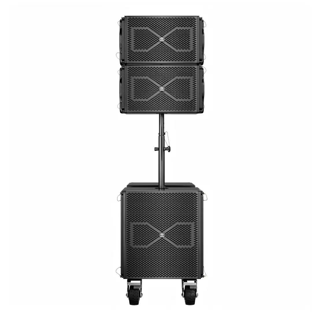 Sandy K6 active line array PA system with 12 inch speakers and 18 inch subwoofer professional waterproof birch plywood sound system