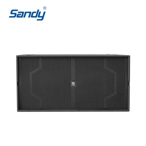 Sandy B5 dual 18 inch 2000W professional stage subwoofer wholesale waterproof DJ bass speaker with plywood cabinet