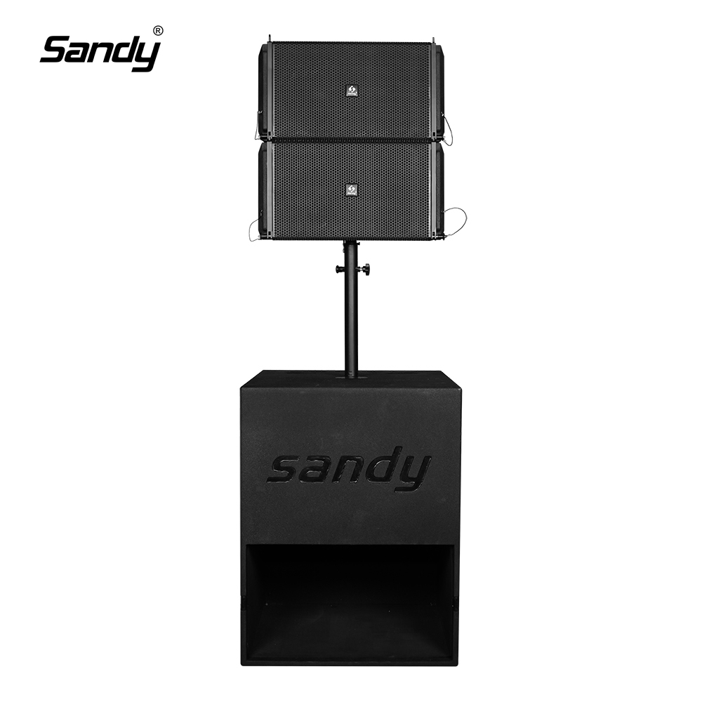 Sandy Audio MX2.1 active portable 10 inch line array speaker for professional PA rental wedding and outdoor event sound system