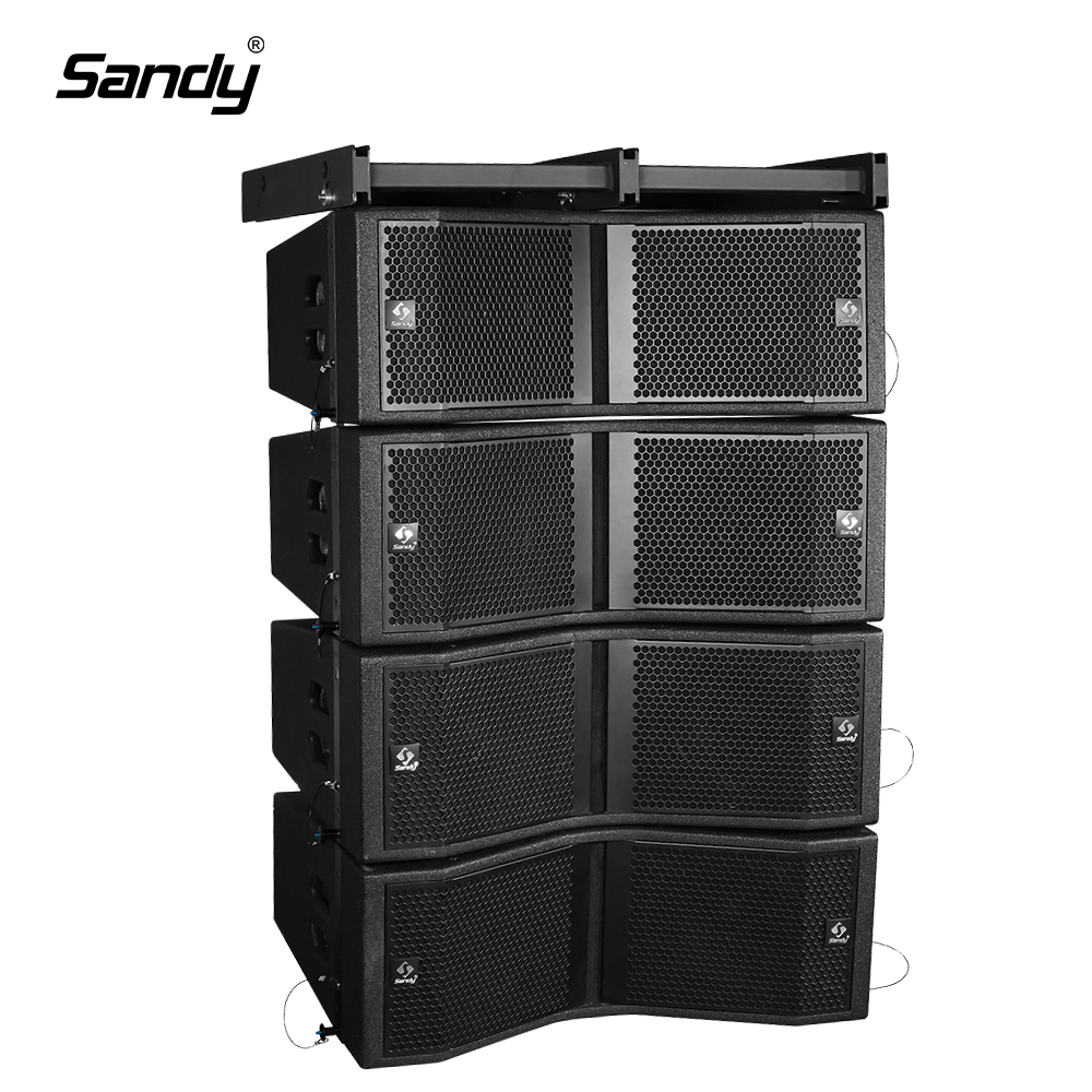 Sandy J08MF professional double 8 inch two-way line array speaker 530W wholesale DJ live sound audio system