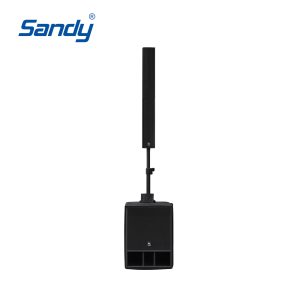 Sandy I3 portable active column PA system with 15-inch subwoofer for church indoor party and commercial sound reinforcement